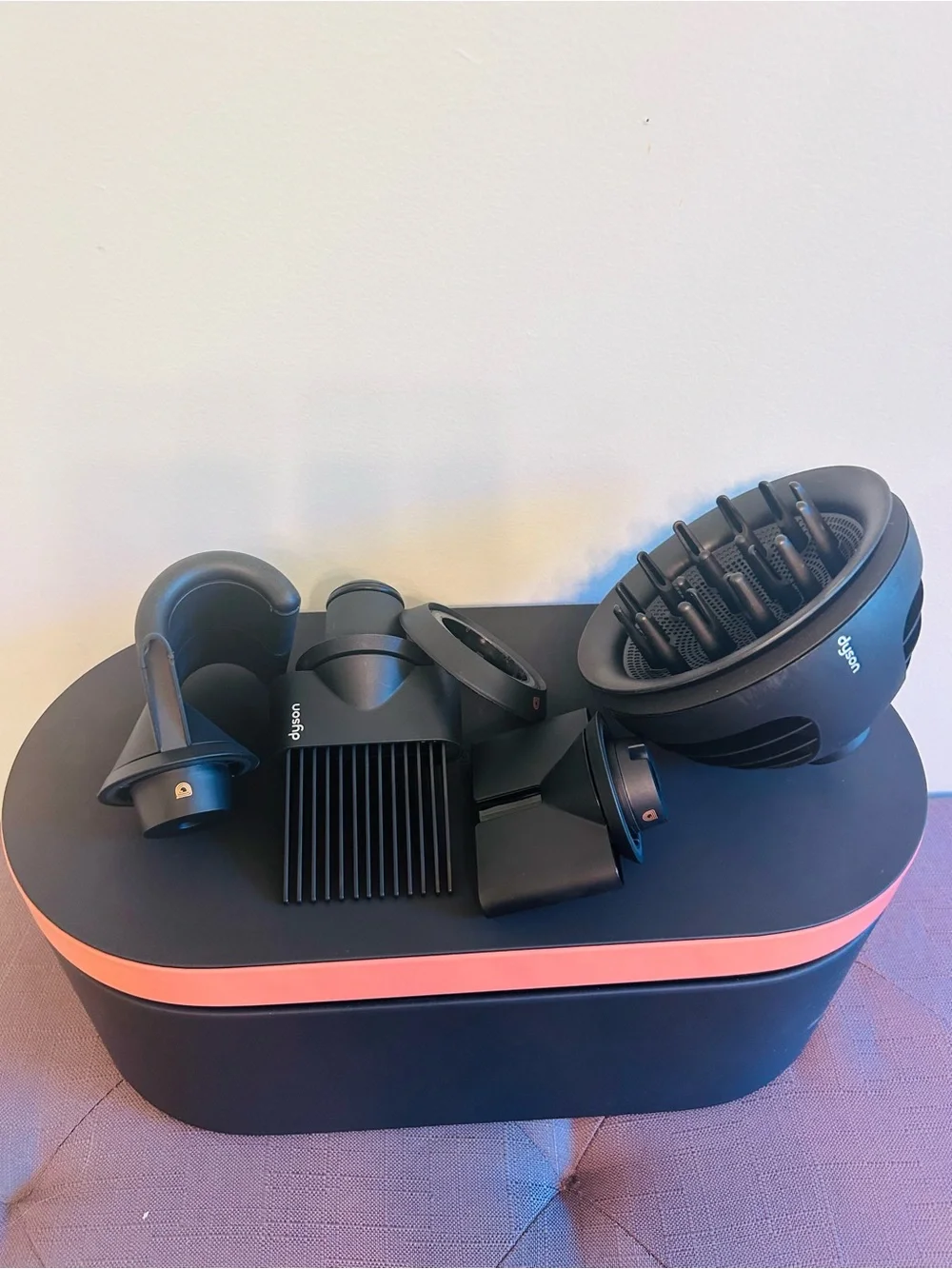 NIB Dyson Supersonic Nural Amber Silk Hair Dryer with Multiple Attachments!